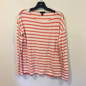 J. Crew Tops - J. Crew red and white striped long sleeve top J. Crew Tops - J. Crew red and white striped long sleeve top